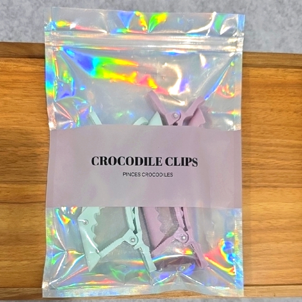 Crocodile Hair Clips in Pastel Colors